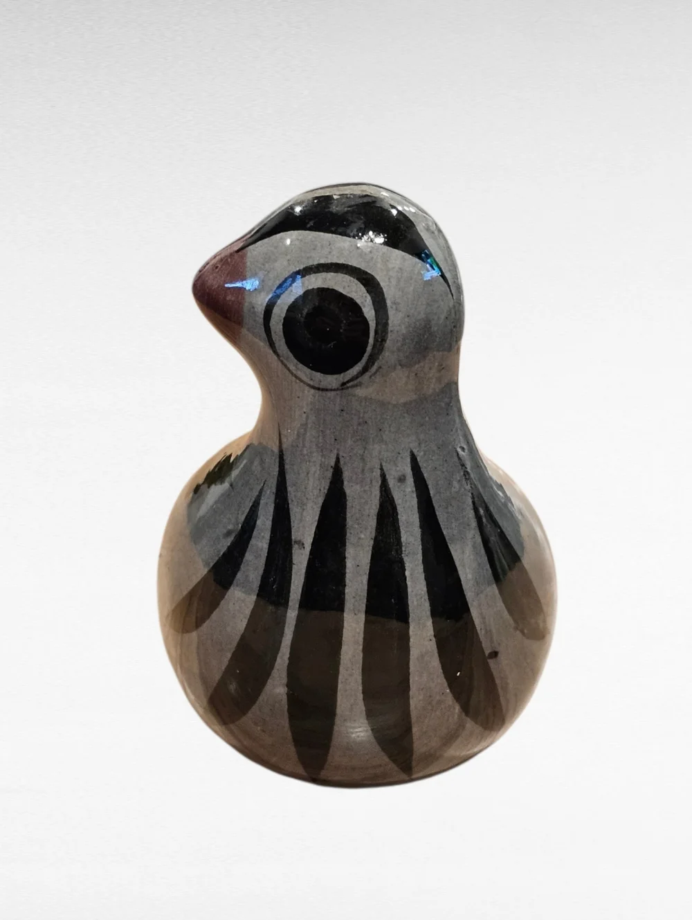 Vintage Tonala Mexican Folk Art Ceramic Bird